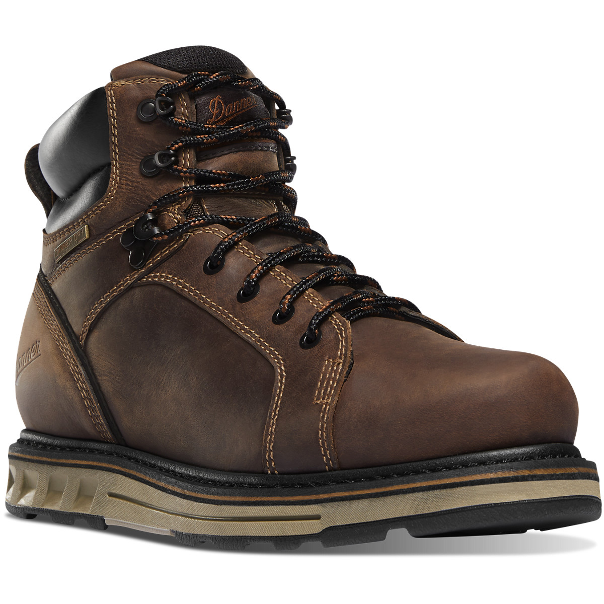 Botas De Trabajo Danner Hombre Mexico - Steel Yard 6 Marrom Oscuro - IOBLV7981